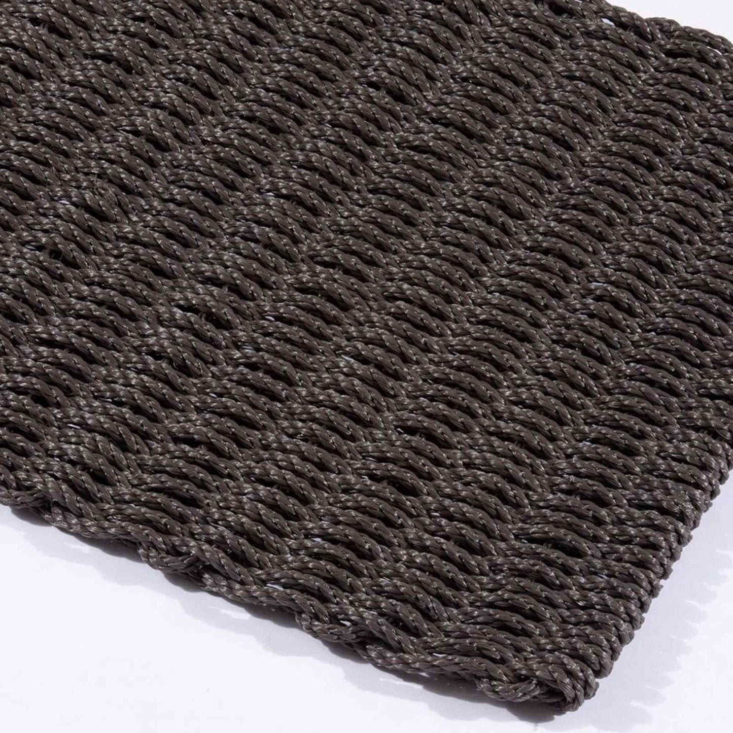 Close-up of the Didsbury doormat showing the raised braided rope texture.