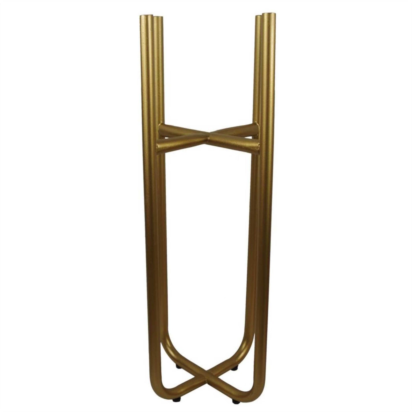 Tall Gold Stand with Gold Metal Planter – 62cm x 18cm