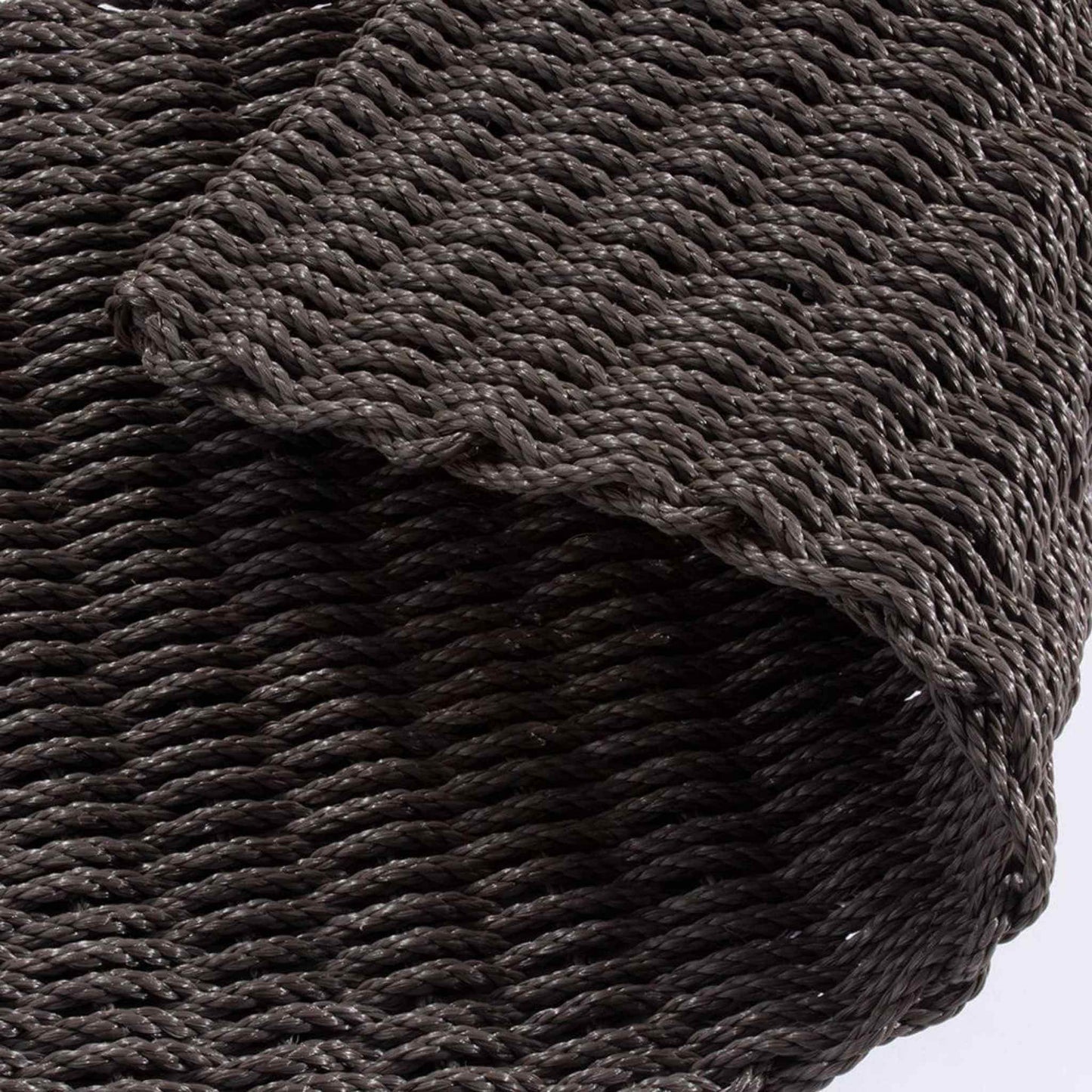 Didsbury doormat partially folded to show flexibility and durable weave.