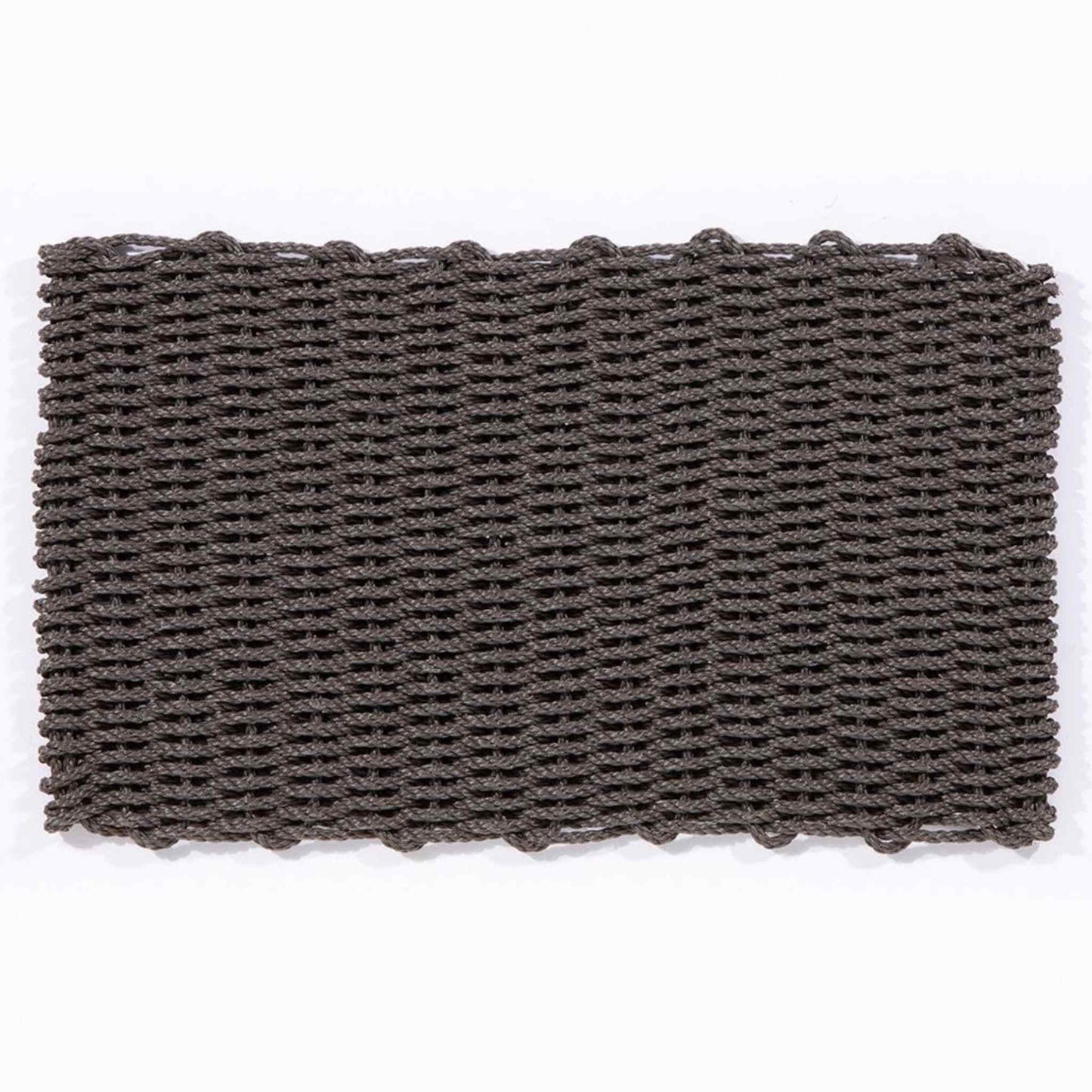 Back view of the doormat showing the woven underside.