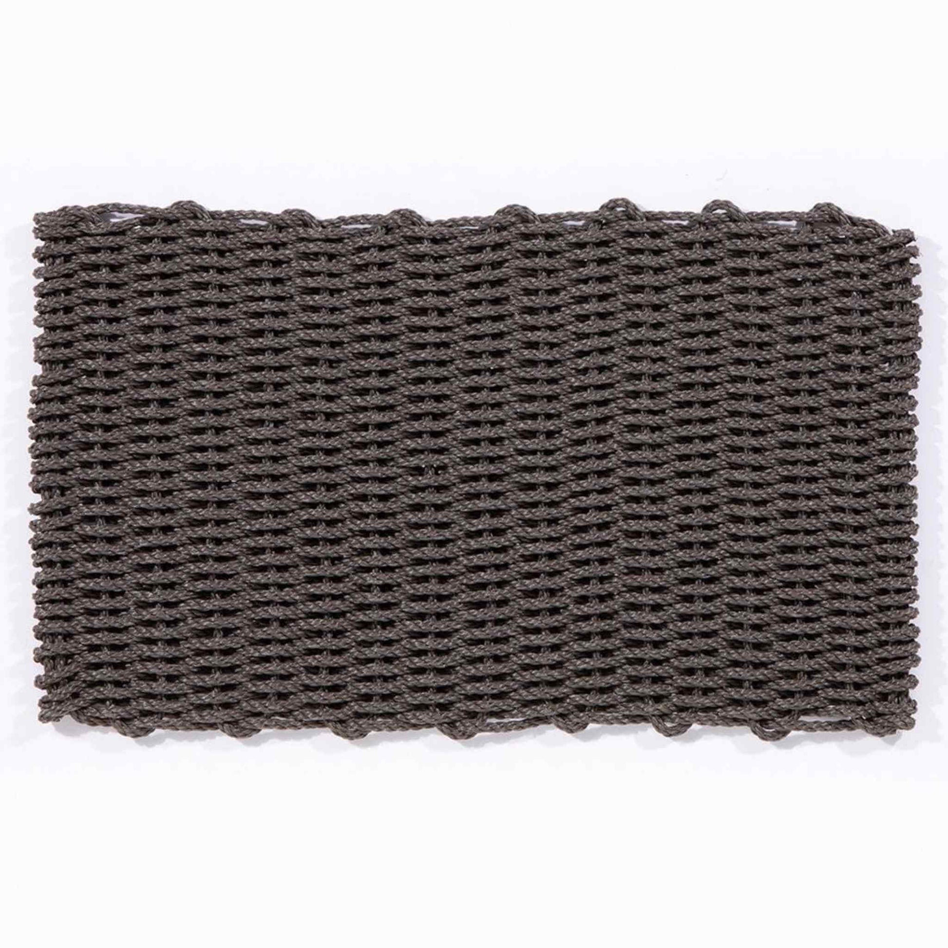 Back view of the doormat showing the woven underside.